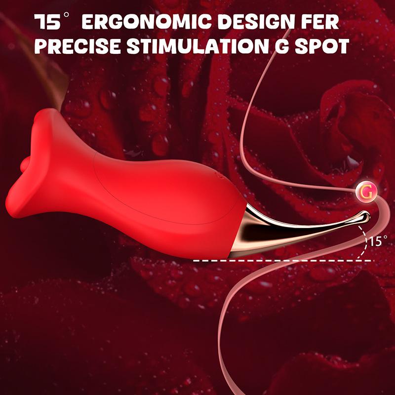 International Adult Erotic Female Massager Vibrator with Sucking and Licking Functions
