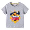 Anime Kids Tee Shirts Fireman Sam  T Shirt for Boys Clothing Funny Y2k Tops Children's T Shirt Parent Child Tshirt Women