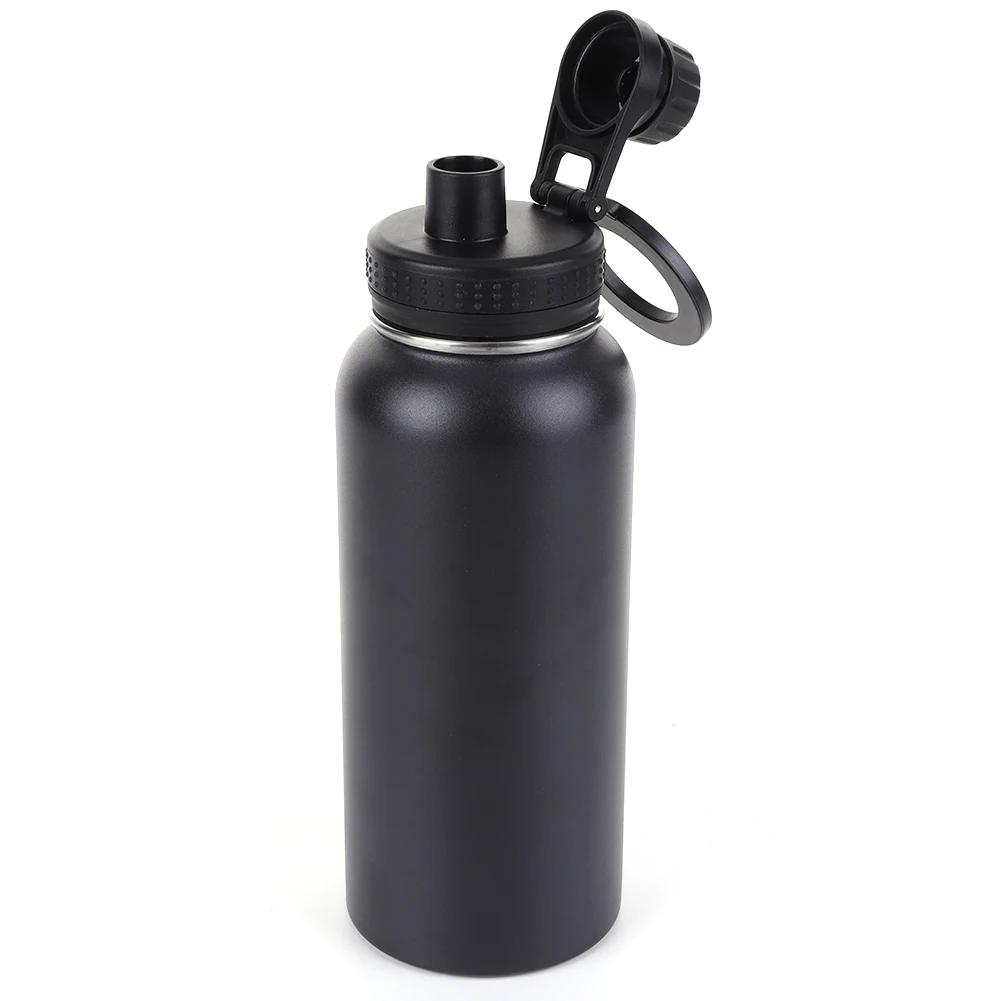 Magnetic Phone Holder Water Bottle Insulated Water Bottle 1000ml Leak Proof Double Wall Vacuum Insulated Stainless Steel Thermos