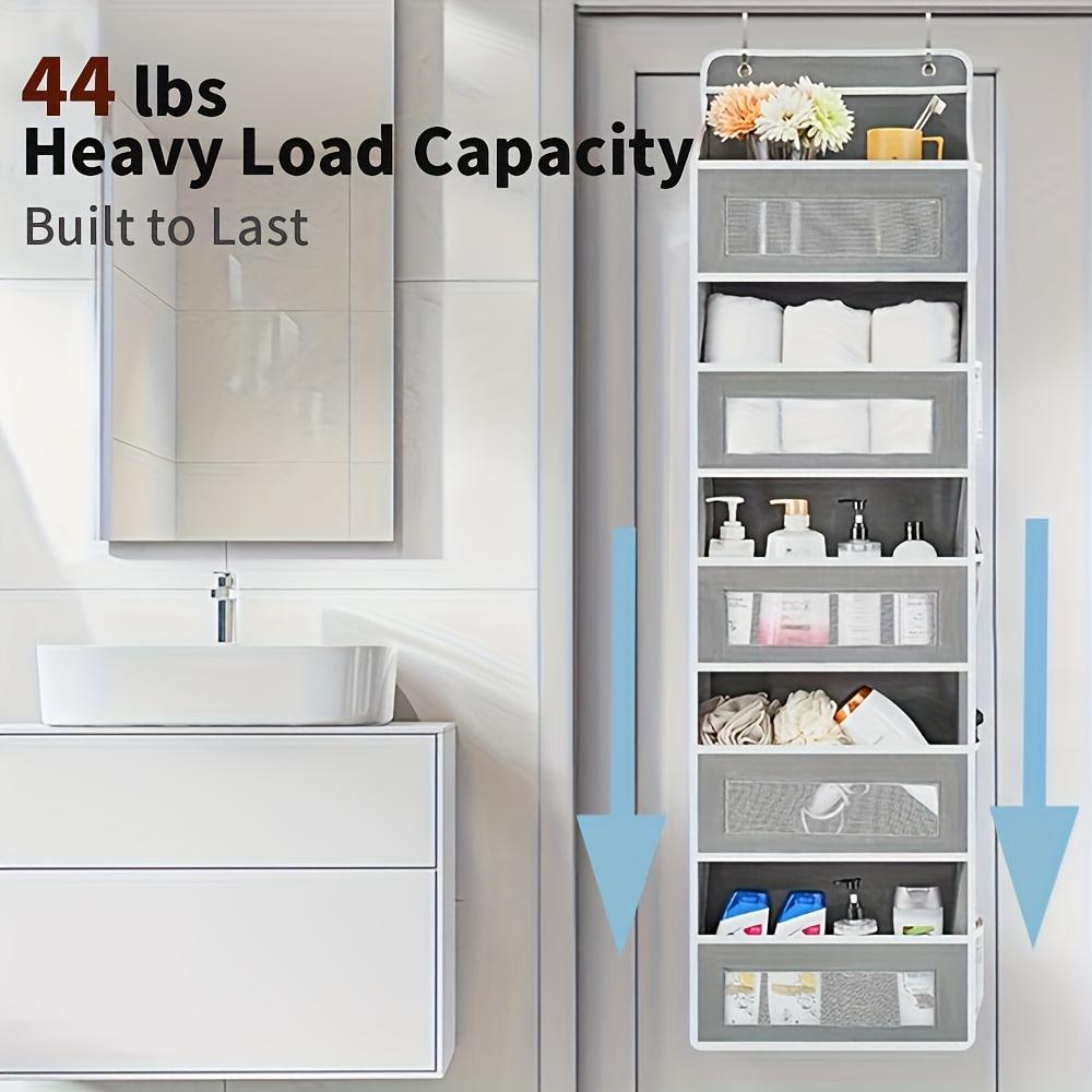 5-Tier Door Storage Box, Hanging Door Storage Box with 5 Large Capacity Pocket Storage Box for Bedroom, Bathroom, Pantry, Youngsters's Room Storage