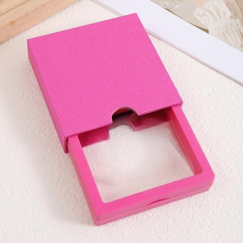 Transparent Floating Display Boxes Lastic PE Film Jewelry Packaging Box Jewelry Necklace Ring Seal Antioxidant Collectible Storage Case 10pcs