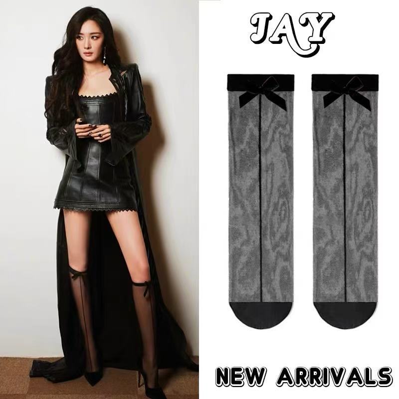 

Сексуальное нижнее белье, чулки, бантик прямой линии, креветочная линия, гольфы, тонкие носки для ношения спереди и сзади, носки средней длины One size [80-62.5 kg]