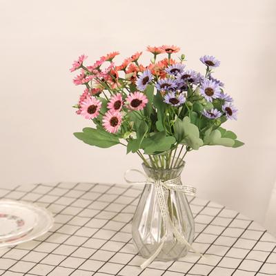 Spring Summer Artificial Flowers Daisy Silk Flowers Life Faux Silk Plants Wedding Floral Artificial Daisy Garden Home Porch Deco