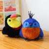 Cartoon Parrot and Owl Plush Toy - Cute Bird Doll Desk Ornament and Claw Machine Gift