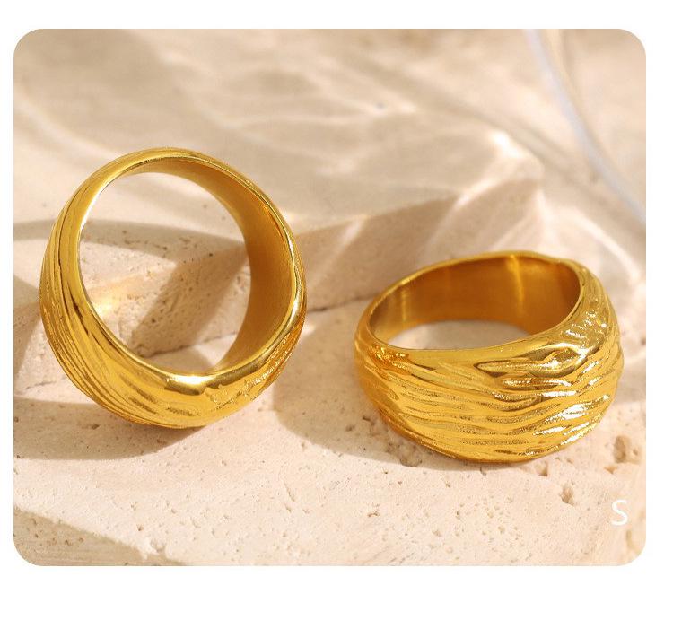 Chic Women's Open Stainless Steel Geometric Ring