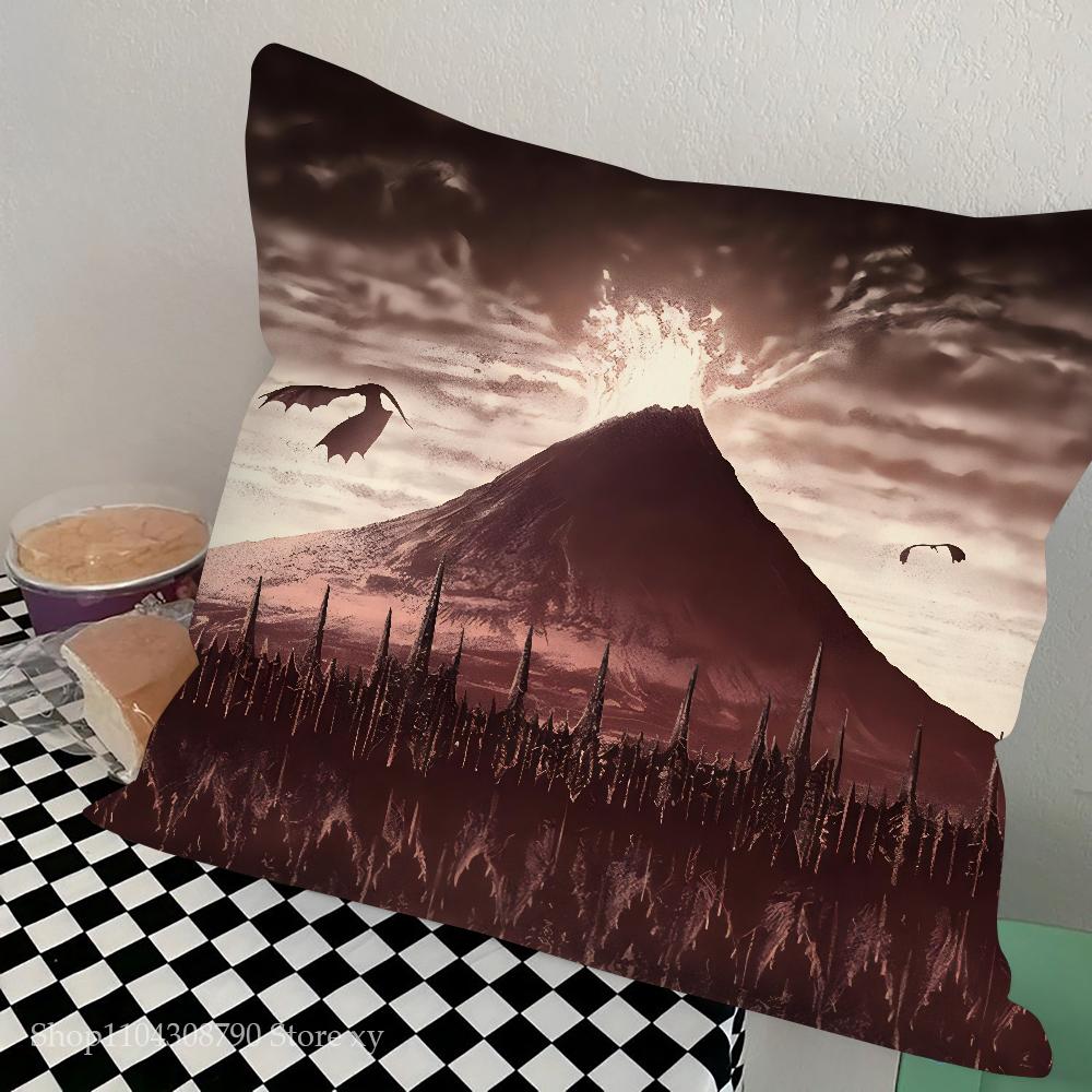 The L-Lord Of The R-Rings Pillow Case Square Pillow Bedroom Sofa Leisure Comfort Cushion Car Living Room Home Decoration