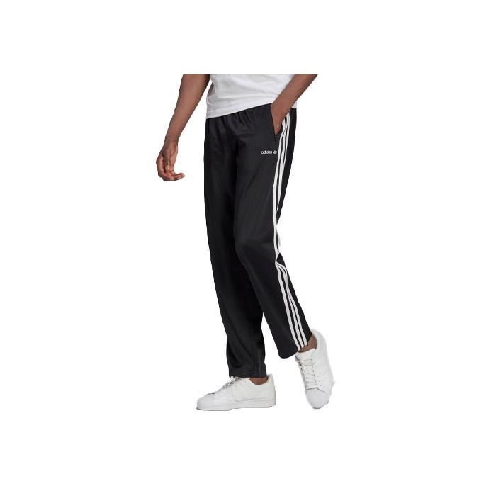 Adidas Originals Three Stripes High-Waisted Tapered Vintage Sports Pants Men Pants Black HC7129