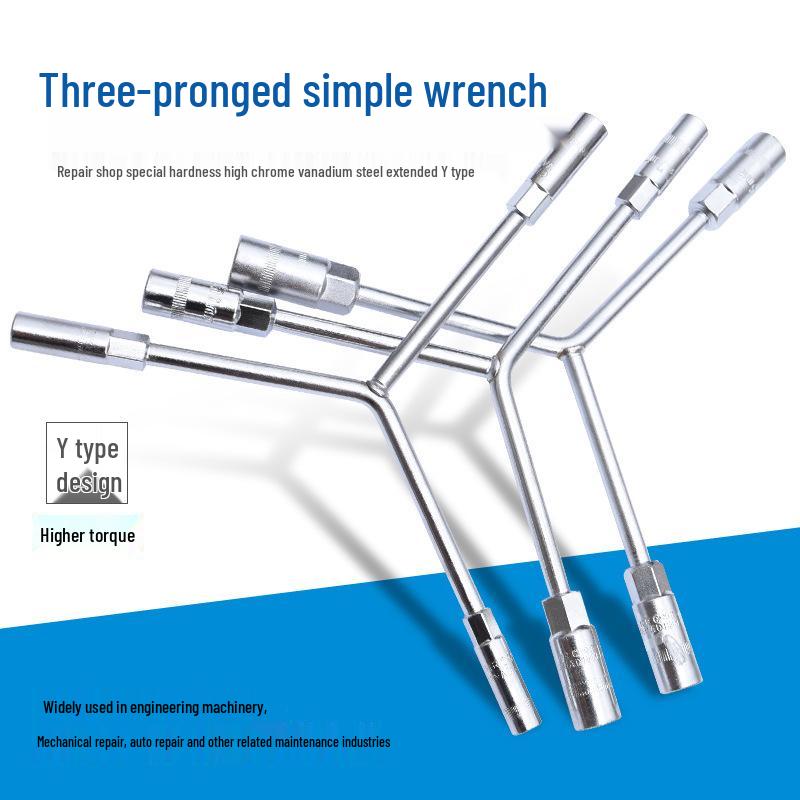 Y-Type Three-Pronged Socket Wrench with Herringbone Head for Motorcycle Repair 8*9*10 Triple Wrench