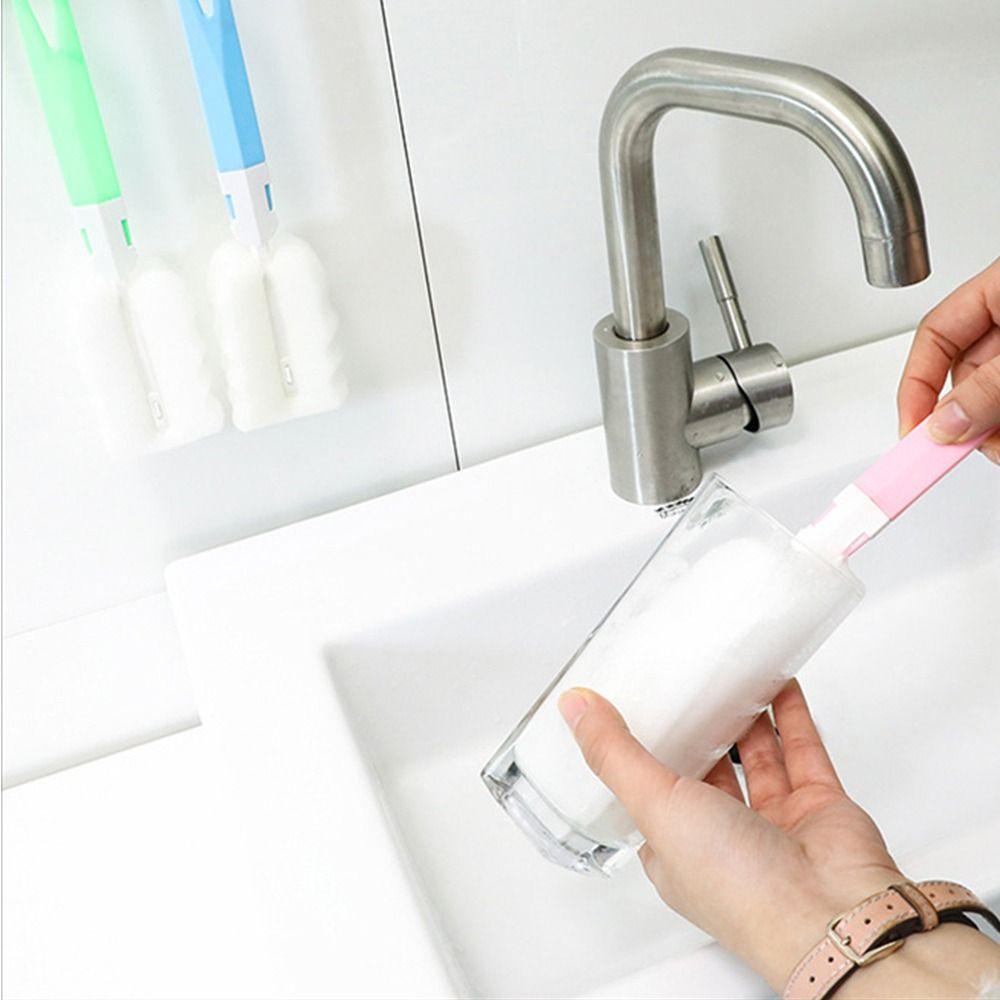 Detachable Milk Bottle Brush Plastic Glass Cleaning Brush Multifunction Cup Cleaning Brush Home
