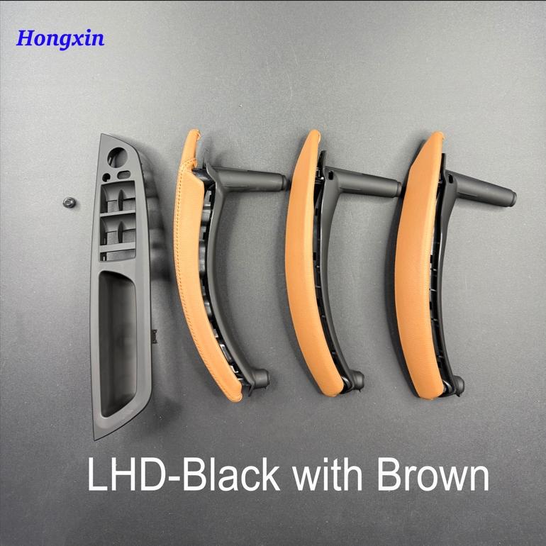 E70 E71 LHD RHD Upgraded Interior Door Handle with Leather Cover Assembly Full Set For BMW X5 X6 E70 E71 E72 2007-2014