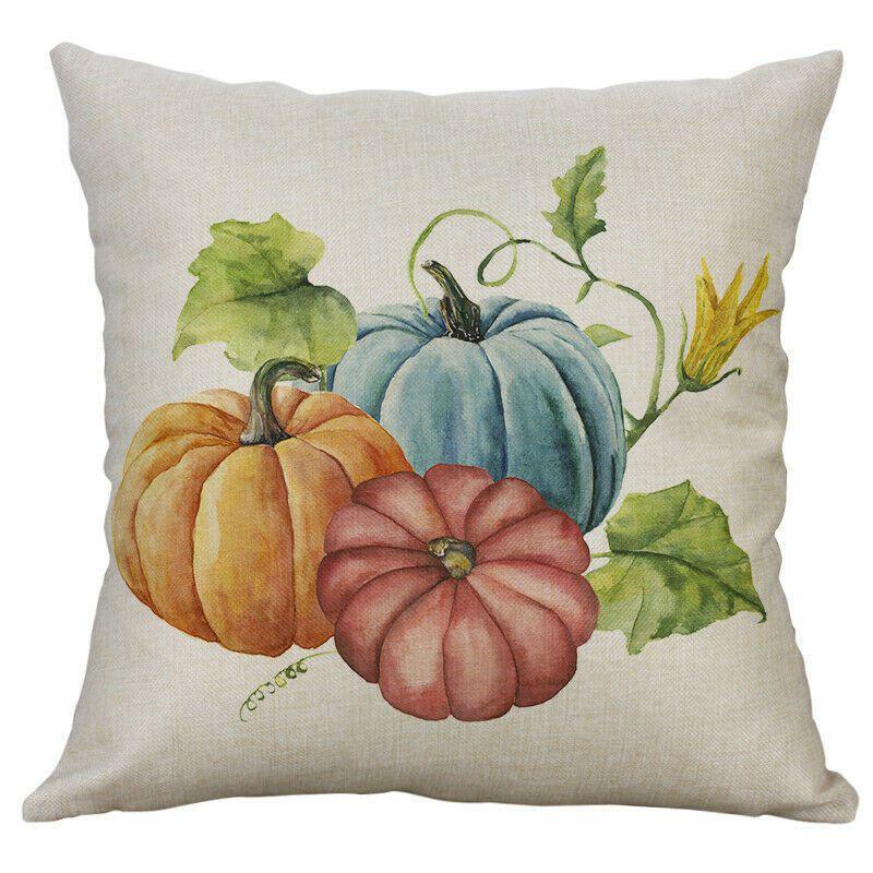 

Elegant Pumpkin Cotton Linen Sofa Cushion Cover For Superior Home Decor Comfort J