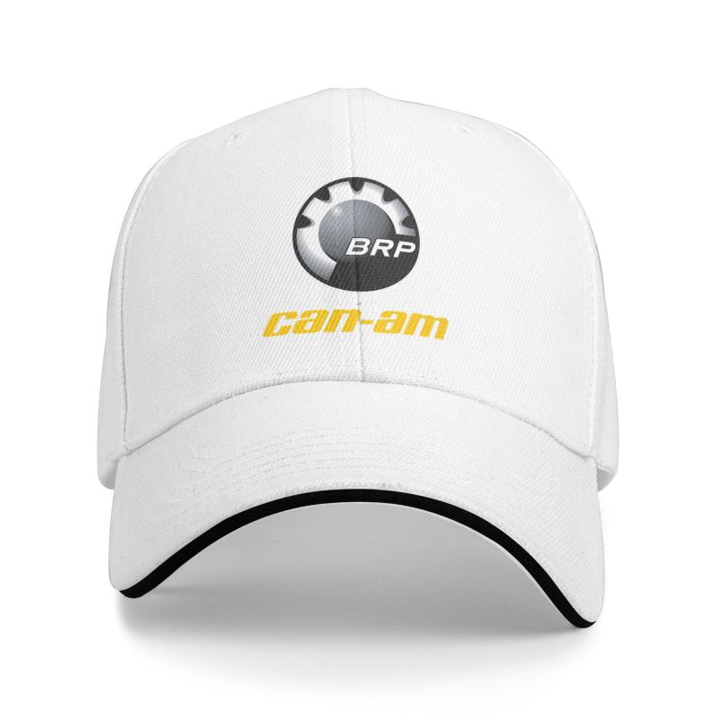 Specialanpassad BRP Can Am Logotyp Tryckt Baseballkeps Sommar Casual Sandwichkepsar för Män Kvinnor Utomhus Sport Justerbar Solskyddskeps