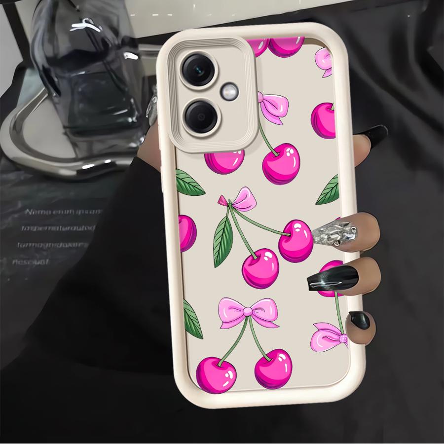 Cartoon Purple Cherry Phone Cover Case for Xiaomi Redmi Note 14 Pro Plus 12C 12s A1 A2 A3 A4 11s Note 13 11 13C 14C 12 10