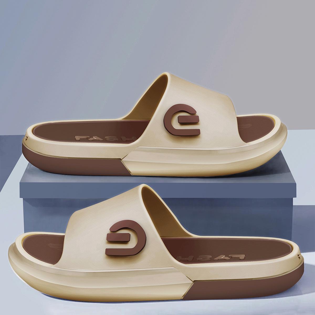 

Мужские модные, нескользящие, дышащие тапочки для дома и улицы – износостойкая летняя обувь 40-41