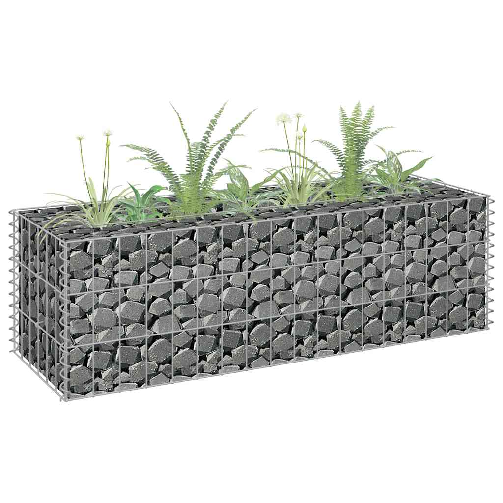 Vidaxl Erhöhtes Gabionen-Pflanzgefäß, Verzinkter Stahl, 90X30X30 Cm