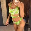 11 Colors Sexy Asymmetrical Tie Dye Women Swimwear Irregular One Piece Swimsuit Female Bather Bathing Suit Swim Lady