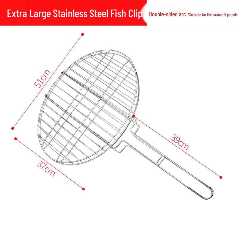Outdoor Stainless Steel Double-Sided Grilling Clip