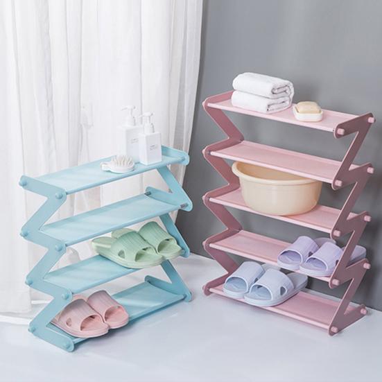 Yousheng Shoe Rack Easy Assembly Stable Structure Four-layer Free Standing Closet Entryway Bedroom Floor Outdoor Shoe Organizer Shoe Stand Shoe Shelf
