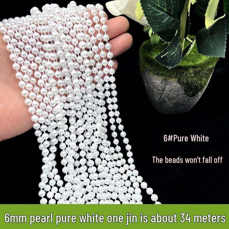 Mixed Pearl Thread Strands 6-12mm for Handmade Jewelry, Customizable Length