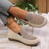 Women's Mesh Breathable Slip On Casual Shoes Summer Soft Sole Non Slip Flat Shoes Woman Plus Size Comfort Light Platform Loafers