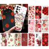 Phone Case For Samsung Galaxy S26 S25 S24 S23 S22 Ultra S23 S22 S25 Plus S24 FE S26Edge Strawberry Cat Cartoon