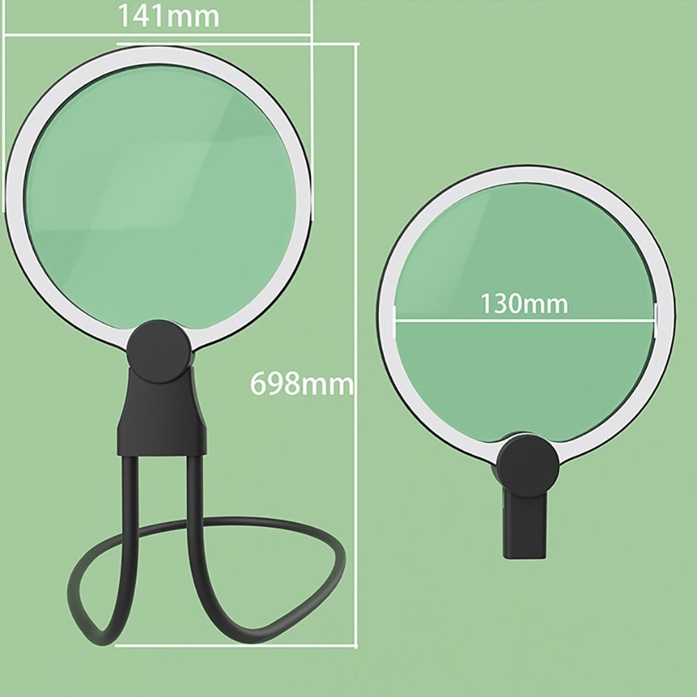 Large Screen Lens Hands Free Magnifier Rechargeable Handheld Magnifying Glass  Reading