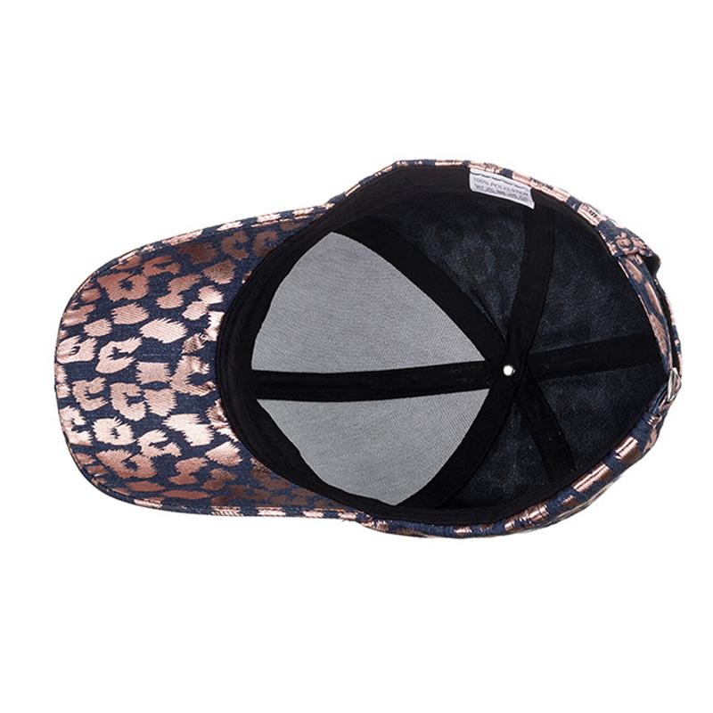 Women's Leopard Print Baseball Cap Spring Summer Color Letter Sun Hat Ponytail Panama Cap Visor Hats Snapback Hat