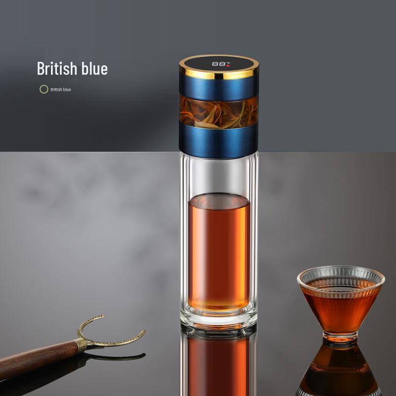 Ming Zhan Xuan Smart Temperature Display Double-Layer Glass Tea Infuser