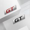 HRUC6 Car Badges GT Trunk Emblem Metal Stickers Body Decals Letter Decor For Peugeot RCZ 106 107 206 307 301 Polo Golf 5 7 Passat B5