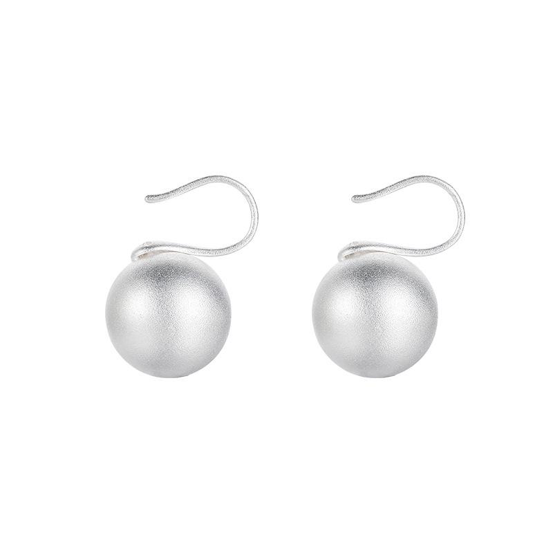 New 2025 Frosted Sweet Round Bead Earrings for Women - Simple, Versatile, Fashionable, Exquisite.