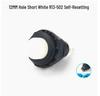 12mm DS-502 Round Head Non-Locking Momentary Button Switch, Self-Resetting, Normally Open, in Red, Yellow, Blue, and White