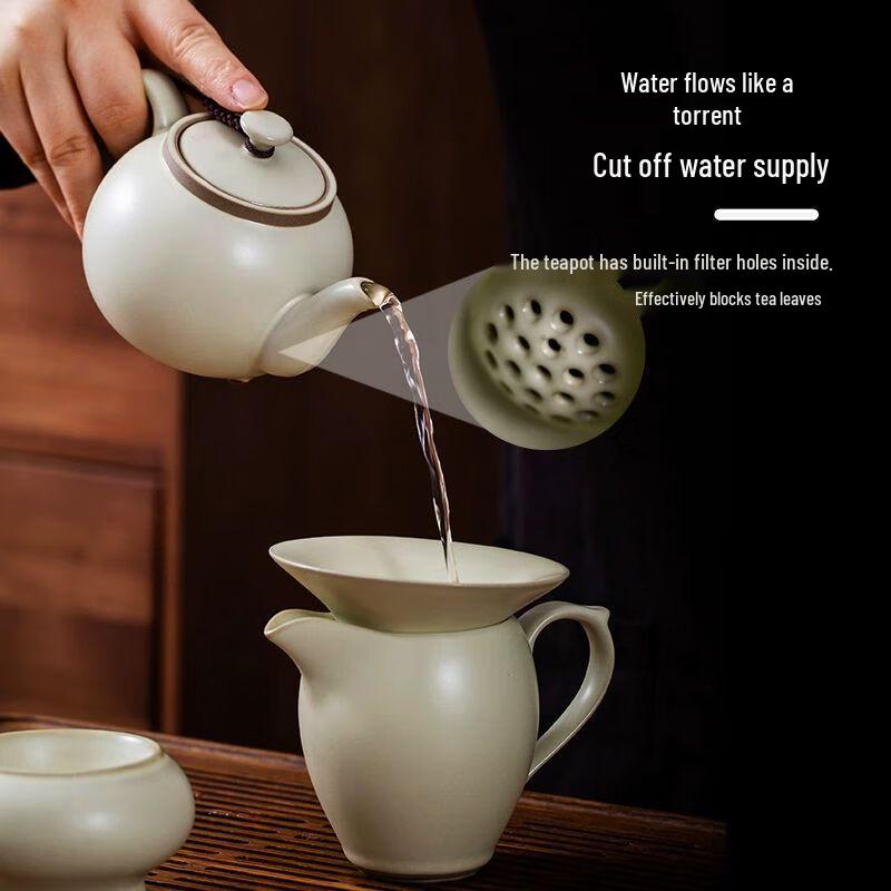 Nordic Ru Kiln Kung Fu Tea Set with Auto Water Supply