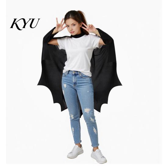 Bequemes Weiches Stoff Umhang Halloween Fledermausflügel Umhang, Erwachsene Kinder Kostüm Mit Kapuze Langlebig Wiederholte Nutzung Cosplay für Festliches Party Outfit Umhang