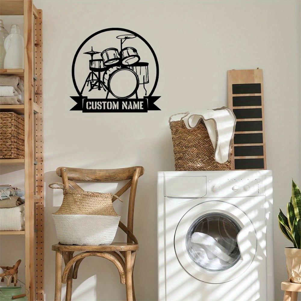 Metal Tin Sign Wall Art Music Lover Gift Home Decor Drummer Gift Club Decor Personalized Nameplate