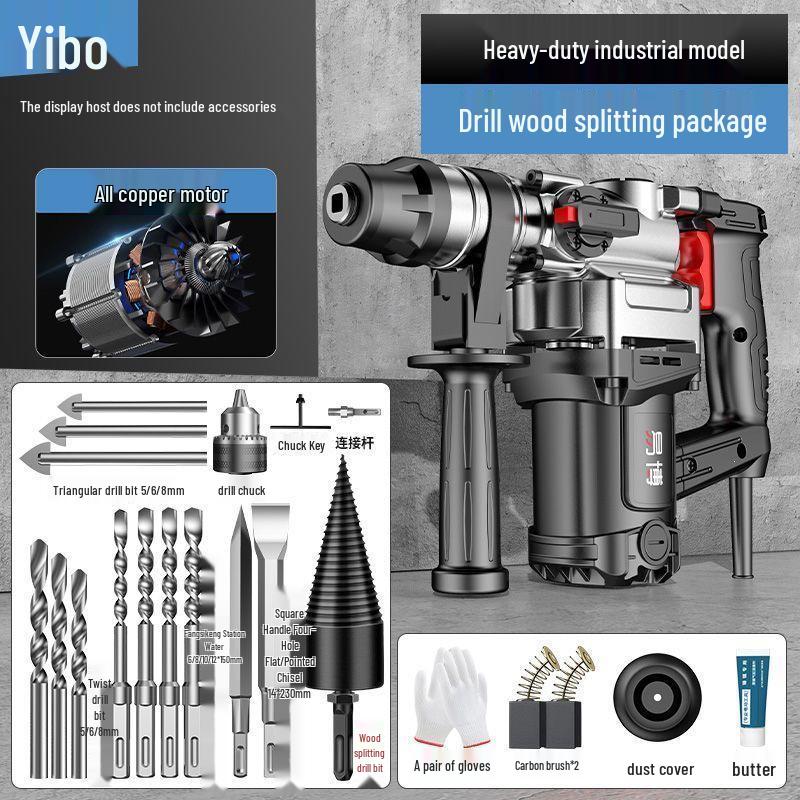 Electric Hammer and Pickaxe: High-Power Multi-Functional Industrial Grade Impact Drill