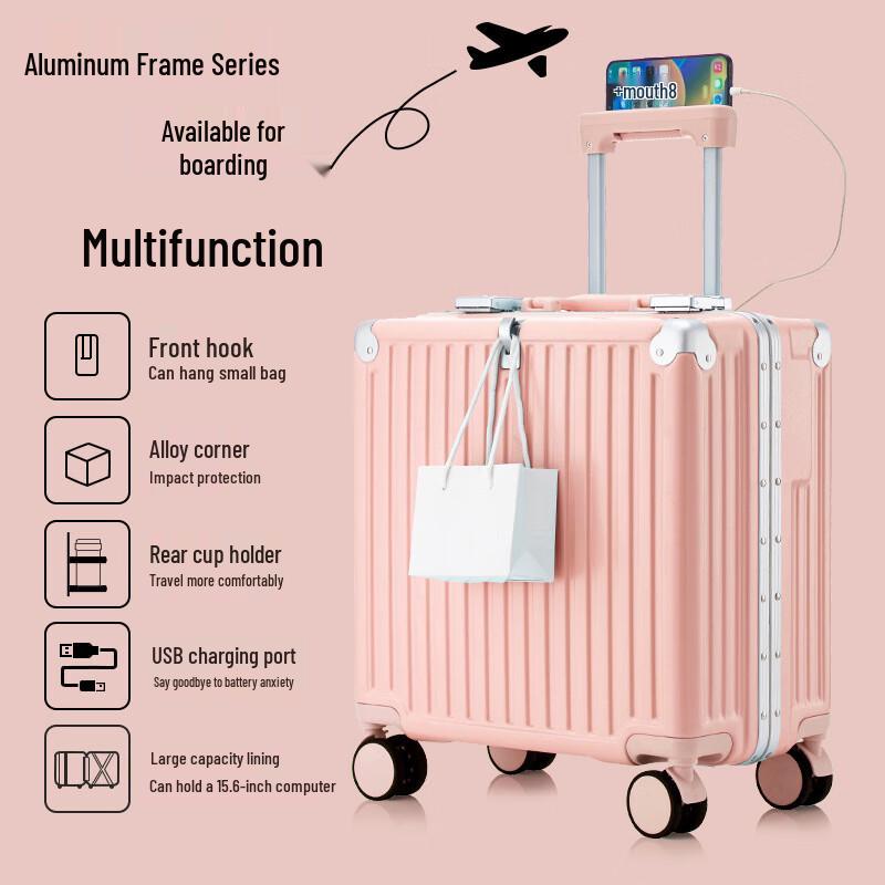 

Zhilu 18-inch Aluminum Frame Carry-on Luggage