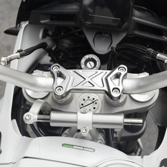 Handlebar Riser Clamp Upper Cover Silver Fits Ducati DesertX Desert X 2022 2023