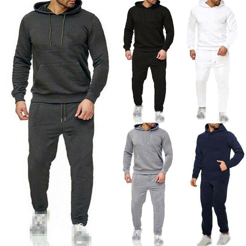 Immaculate Quality Mens Pullover Tracksuit Hoodie Jogging Bottoms Set With Stretch Fabric
