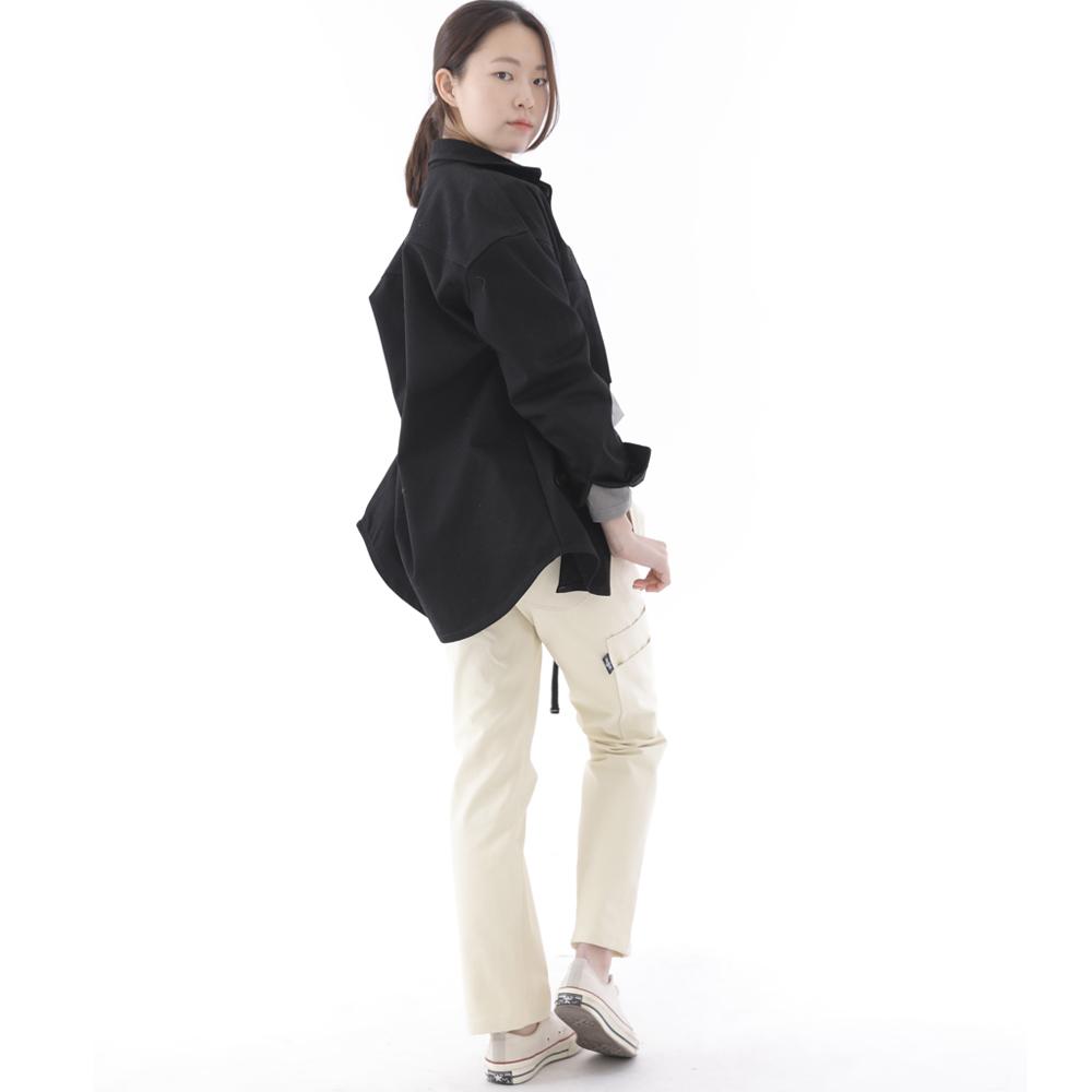 Saintcrew Two-Layer Bartack Pocket Button Shirt Jacket 2L-401Sj Black