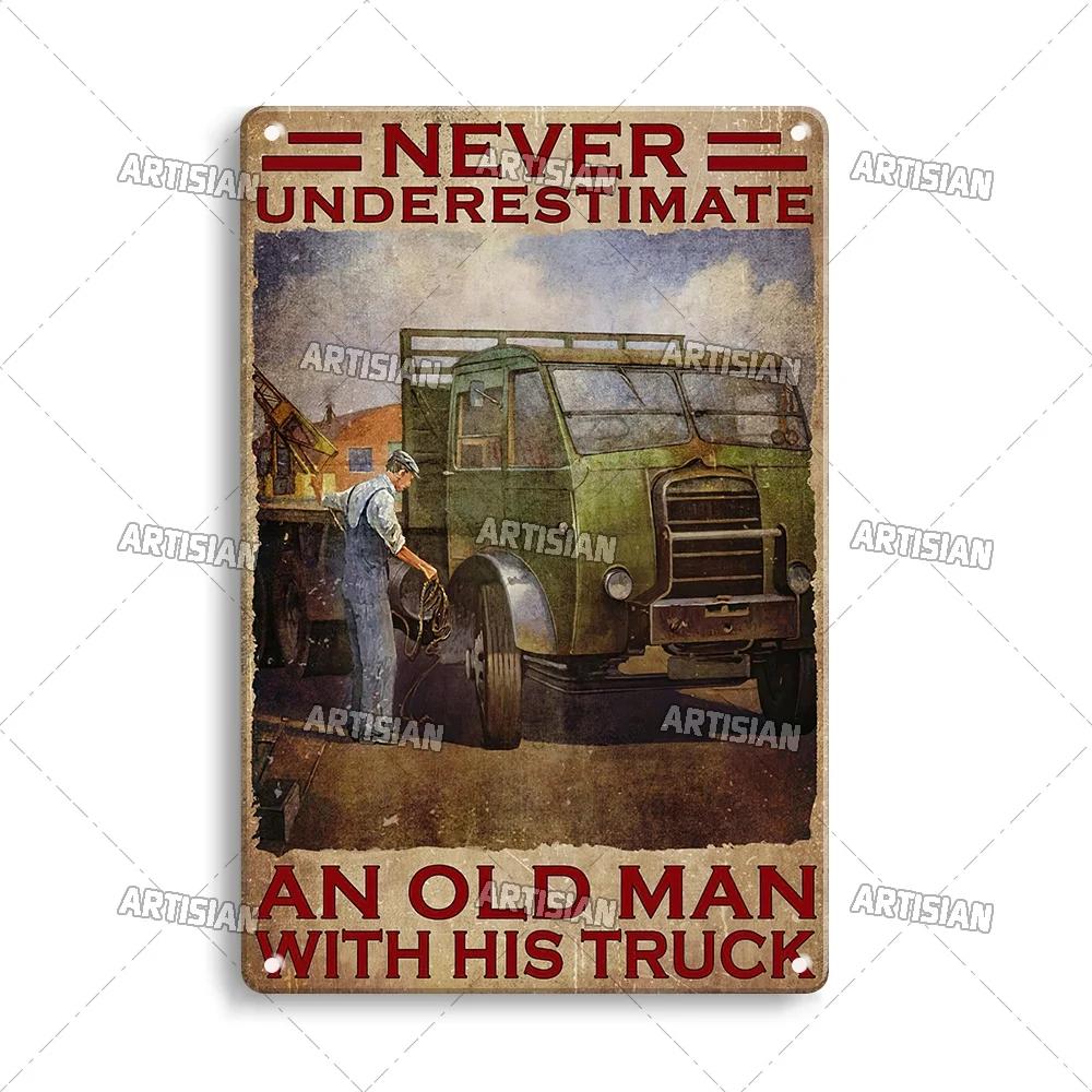 

Художественный постер из металла для вождения, водитель грузовика, жестяная табличка, тягач, автомобиль, дальнобойщик, декоративная табличка, настенный декор, гараж, бар, паб, клуб 7.8x11.8inch