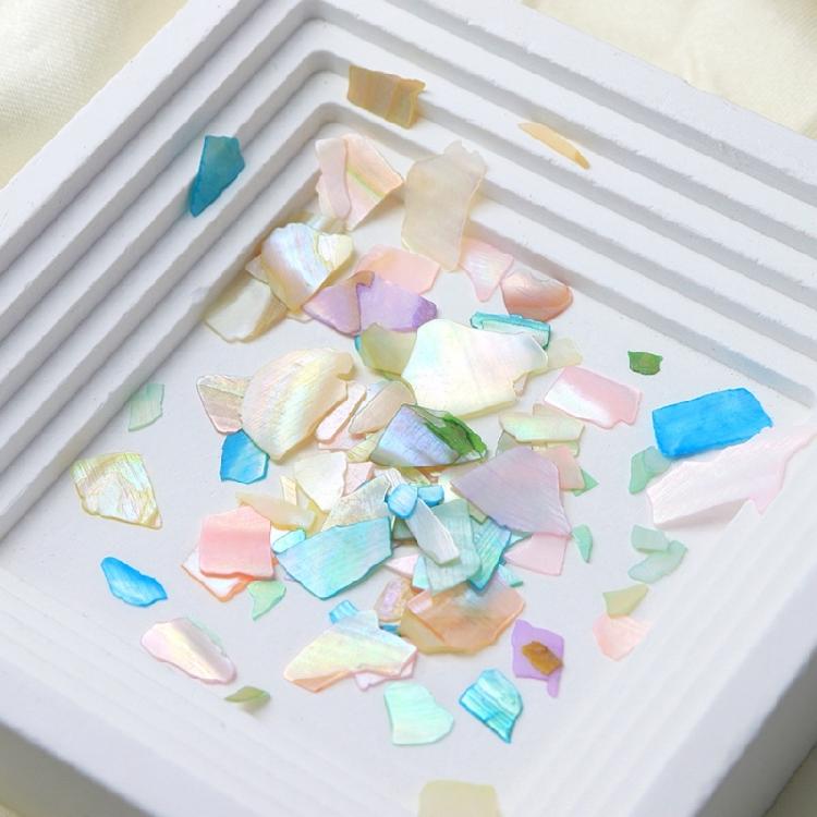 Natural Friendly Shell Nail Art Pieces 6 Color Options Waterproof Glitterings Texture Long Wear Manicure Accessories For Women Girls