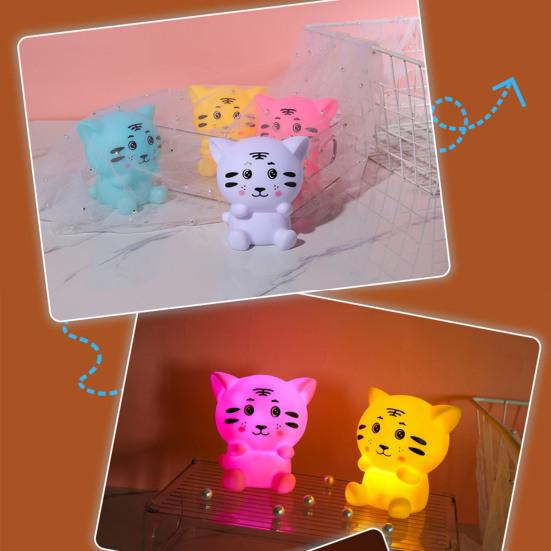Tiger Night Light Endurance Decorative Kids Gift Bright Toddler Nursery Lamp for Kids
