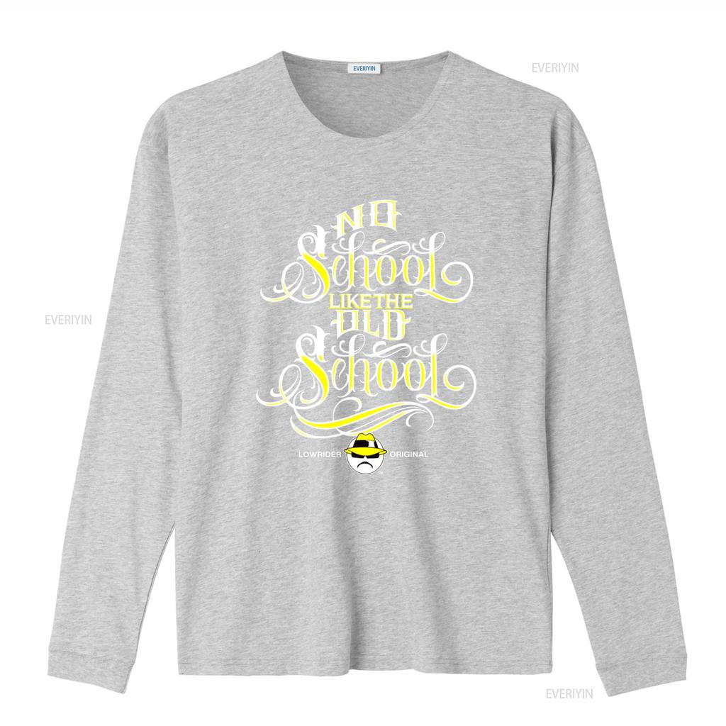 Lowrider Original No School Like The Old T-shirt Stile Vintage Cultura Chicano Hustler vintage Lavata Leggermente Morbida Casual
