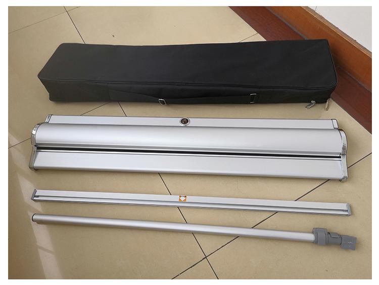 Desktop Mini X-Banner Poster Stand: Foldable Roll-Up Display Holder for Advertising