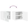 Wall Cabinet LUCCA 2 pcs High Gloss White 40 x 31 x 40 cm
