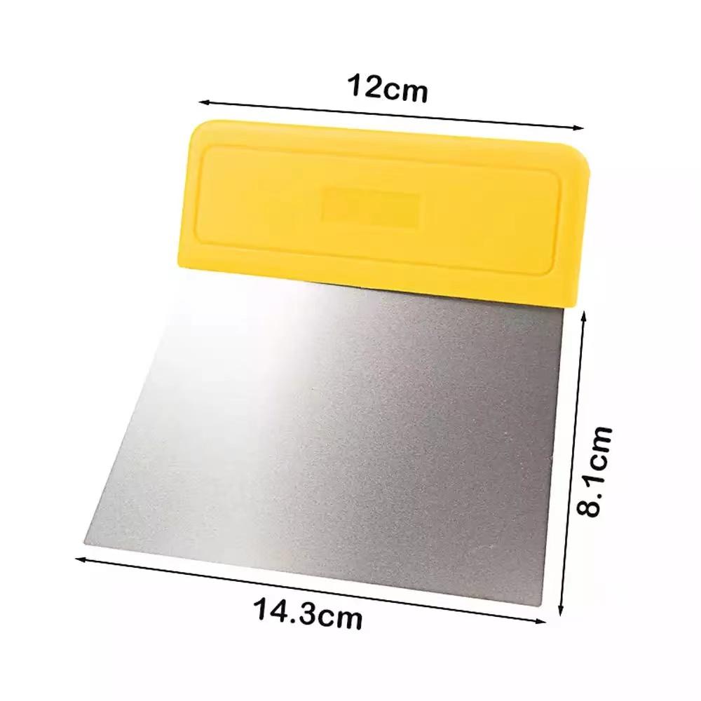Yellow Stainless Steel Car Squeegee Vinyl Film Sticker Wrapping Tool Install Squeegee Scraper Vehicles Decal Tools