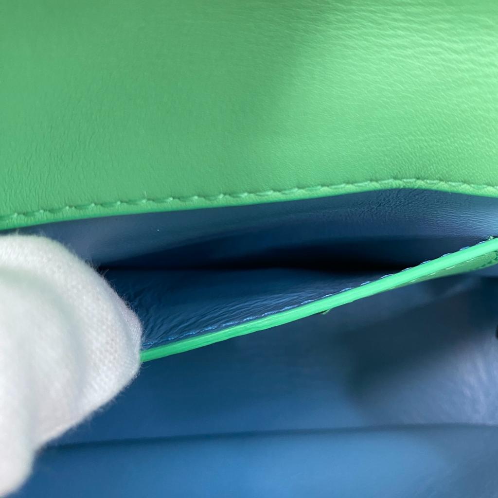 Used BVLGARIShoulder Bag green leather Women