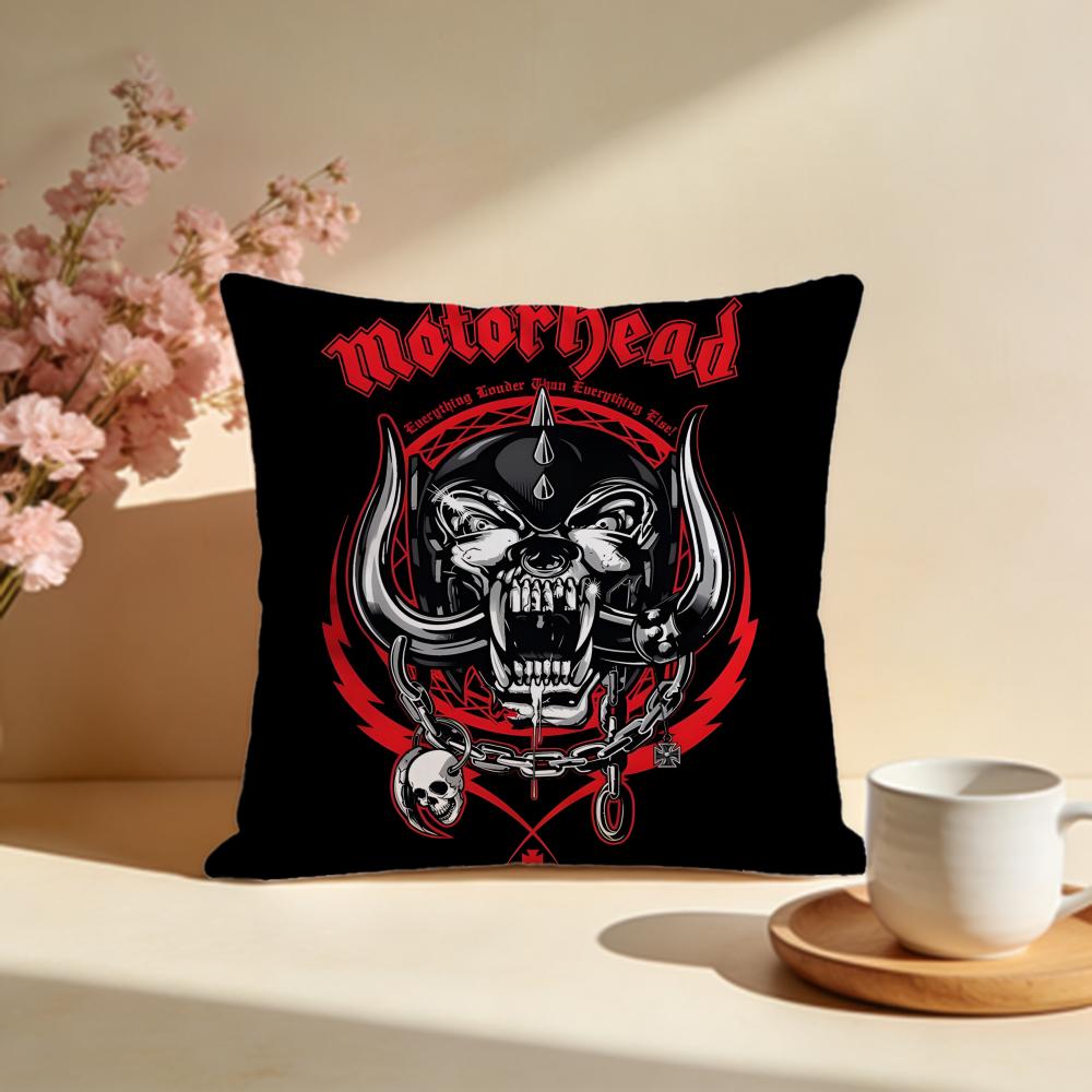 Stylish MMotorheadsful Cushion Cover Stylish Washable Pillow Cover Ideal for Couch Bedroom Car Decoration