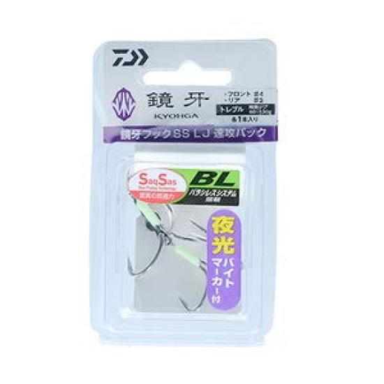 

DAIWA Kyokai Hook SS LJ Barashires Quick Attack Pack 80-130 Treble #4-#2