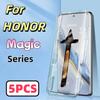 5Pcs Tempered Glass Screen Protector For HONOR Magic 6 5 4 3 Pro HD Clear Anti Scratch Bubble Free
